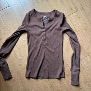 Ribbed long sleeve